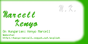 marcell kenyo business card